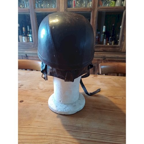 Casque de Moto Vintage Cuir