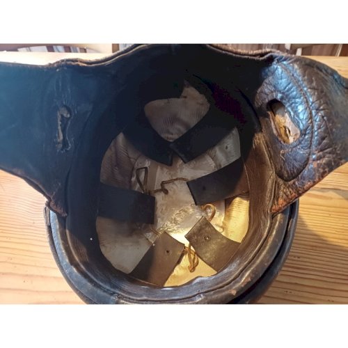 Casque de Moto Vintage Cuir