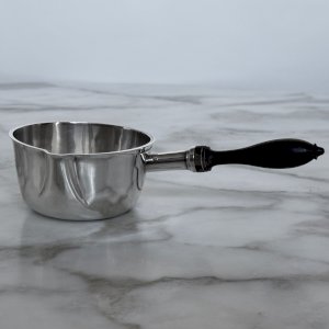 Casserole en argent massif manche en ébène XIXe M4056