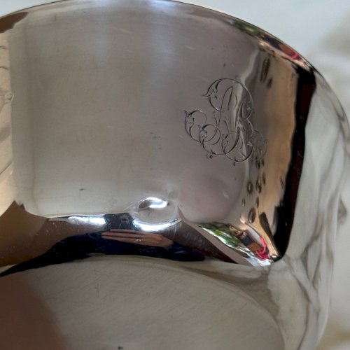 Casserole en argent massif manche en ébène XIXe M4056