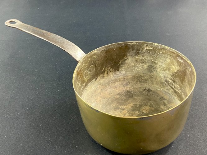 Casserole en laiton début XIXe