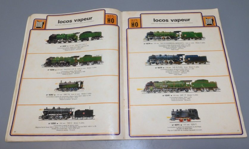 - CATALOGUE JOUEF 1974 59 pages  sorti de grenier collection Trains Voiture  D