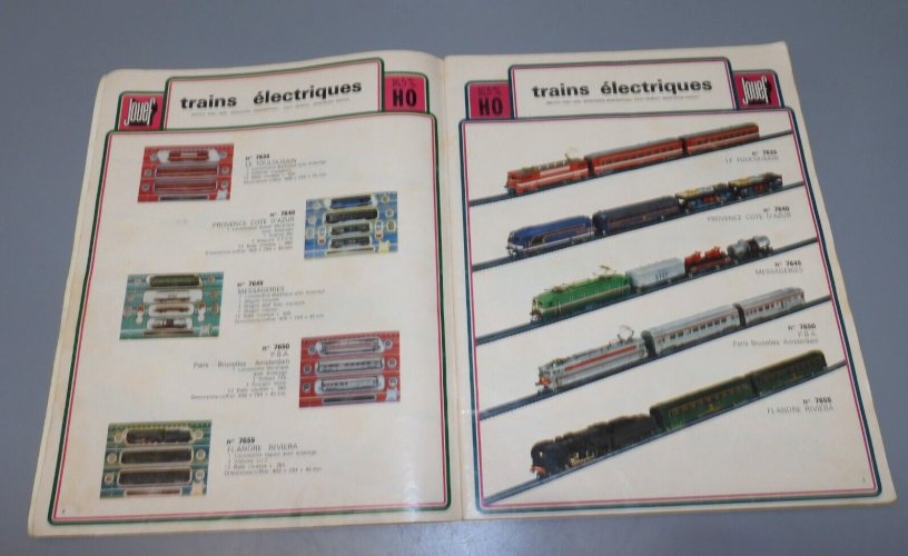 - CATALOGUE JOUEF 1974 59 pages  sorti de grenier collection Trains Voiture  D