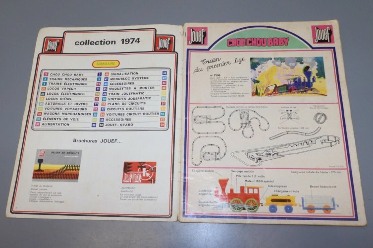 - CATALOGUE JOUEF 1974 59 pages  sorti de grenier collection Trains Voiture  D