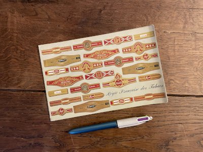 Catalogue Régie Française des Tabacs, nomenclature des cigares