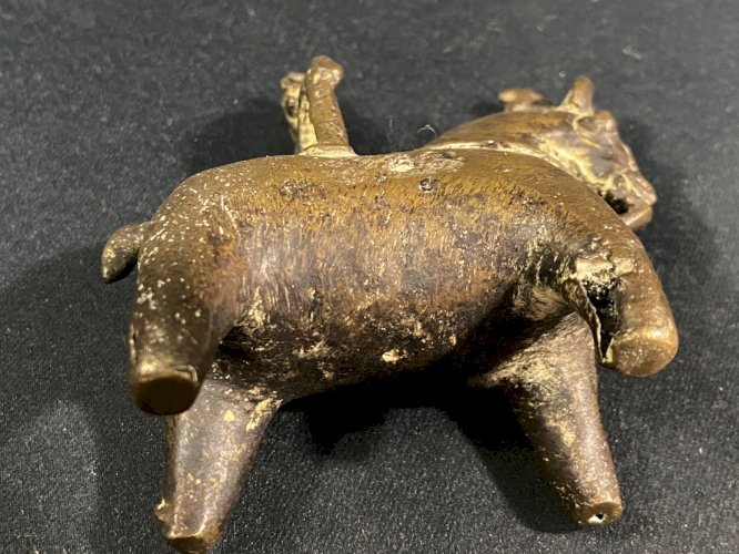 Cavalier de prestige Mossi en bronze Burkina-Faso (Haute-Volta) milieu XXe
