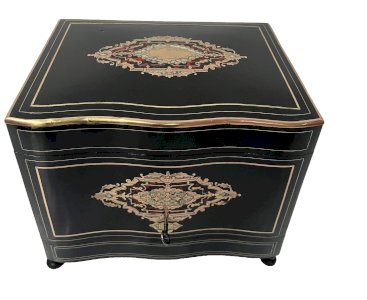 Cave A Liqueur Complète Boulle Coffret Napoléon III Boite Marqueterie XIX Siècle