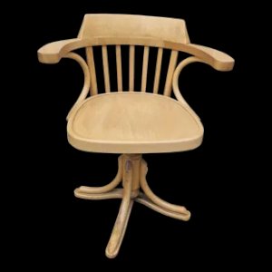 Light wood swivel bistro chair styla Baumann