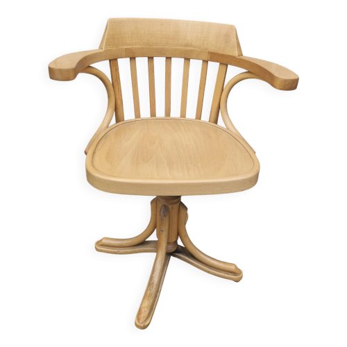 CChaise de bistrot en bois clair pivotante styla Baumann