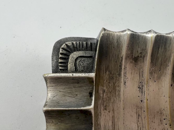 Cendrier Art Déco métal argenté BEZAULT Frères RIV France 1930 industriel