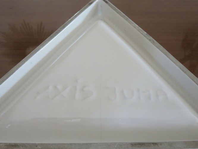 CENDRIER AXIS JUMA CERAMIQUE ET METAL PERFORE ESPAGNE CATALOGNE 1980 MEMPHIS 