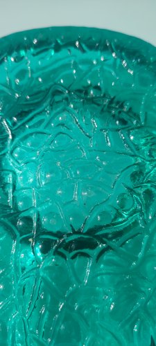 Cendrier d'art Kosta Boda Verre massif émeraude ca.1970