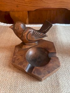 Cendrier en bois années 1930