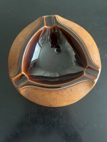 cendrier en céramique et cuir Longchamp