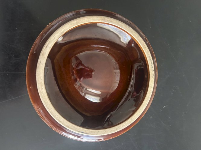 cendrier en céramique et cuir Longchamp