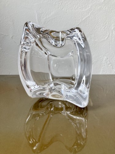 Cendrier en cristal de Bayel, années 1970