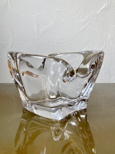 Cendrier en cristal de Bayel, années 1970