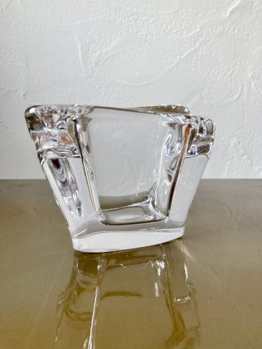 Cendrier en cristal de Bayel, années 1970