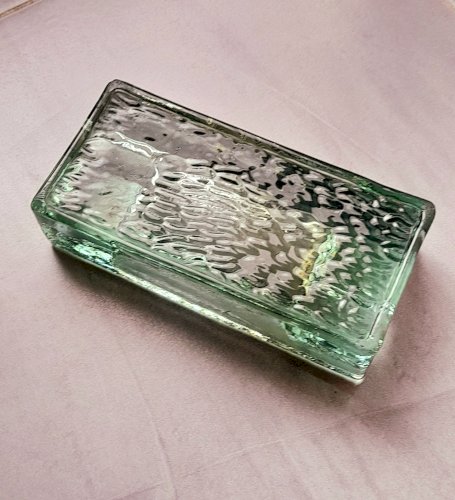 Cendrier en verre art déco 