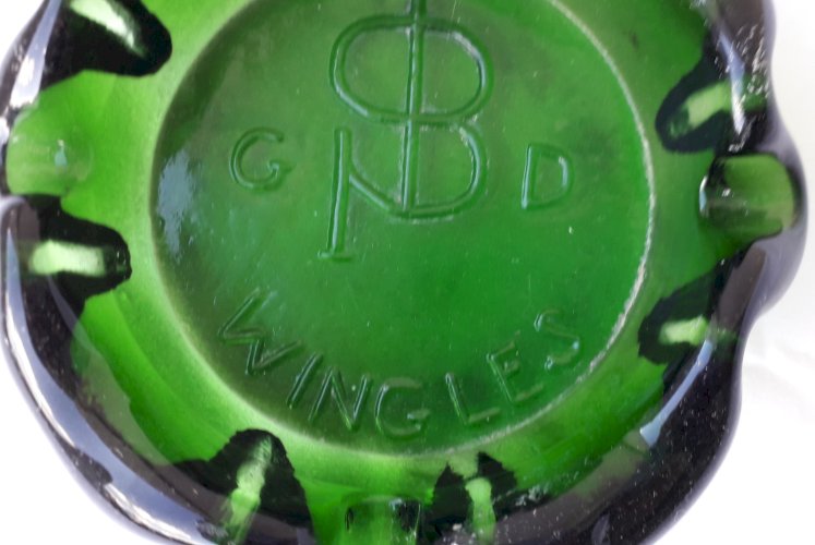 Cendrier en verre BSN Wingles