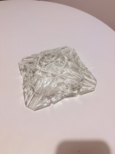 Cendrier en verre vintage 