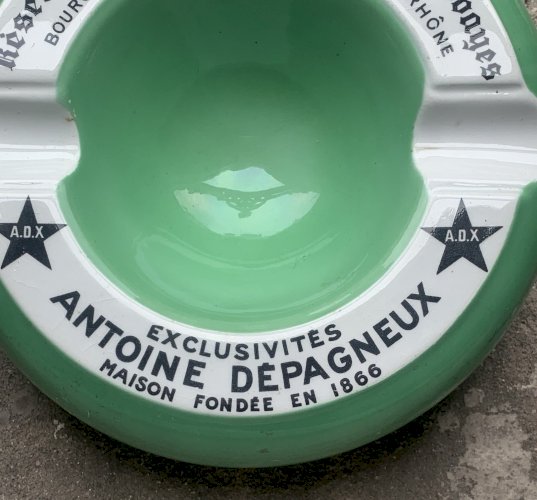 cendrier faïencerie de Moret 1930's vin exclusivités Antoine Dépagneux