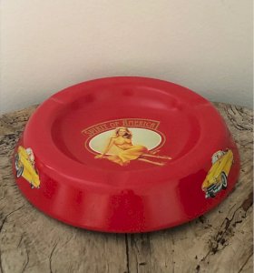 Cendrier publicitaire rétro vintage en métal