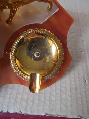 Cendrier  scène de tauromachie 16 x 15 cm