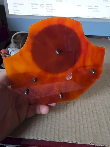 Cendrier  scène de tauromachie 16 x 15 cm