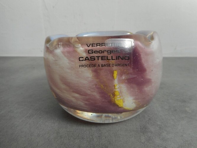 CENDRIER VERRERIE GEORGES CASTELLINO