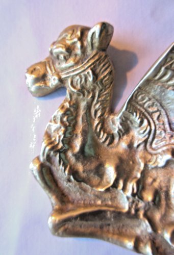 Cendrier, vide-poche, Sculpture bronze: Le Dromadaire prêt pour le départ