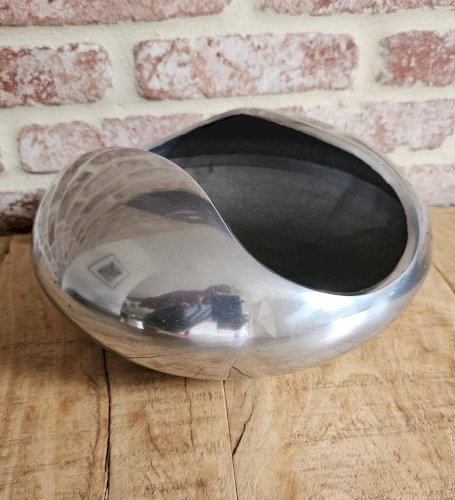 Cendrier - vide poche vintage spage age en aluminium