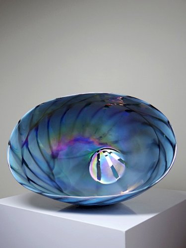 Centre de table, coupe ou grand bol en verre de Murano "Yourmurano" artisanal