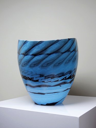 Centre de table, coupe ou grand bol en verre de Murano "Yourmurano" artisanal