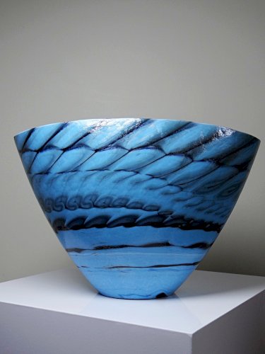 Centre de table, coupe ou grand bol en verre de Murano "Yourmurano" artisanal