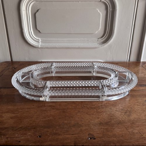 Centre de table par Lalique France modèle Valenciennes M3764