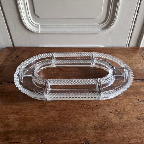 Centre de table par Lalique France modèle Valenciennes M3764