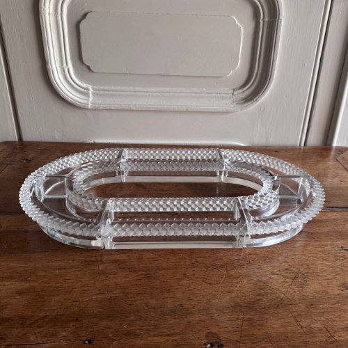 Centre de table par Lalique France modèle Valenciennes M3764