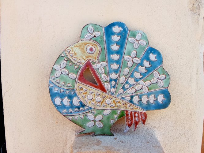 Céramique émaillée polychromes de Dominique Perot 