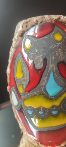 Céramique Italienne Luigi SANTI (1907-1981) Décor Zoomorphe