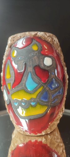 Céramique Italienne Luigi SANTI (1907-1981) Décor Zoomorphe