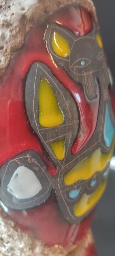 Céramique Italienne Luigi SANTI (1907-1981) Décor Zoomorphe