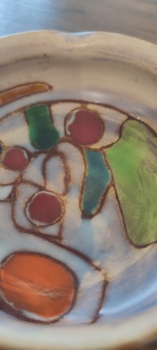 Céramique signée Marie-Christine Treinen Vallauris  XXᵉ Congrès Nice