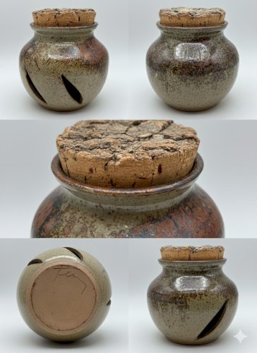 Céramique vintage, milieu XXème, signé, Tony Soulié, parfait état, pièce unique