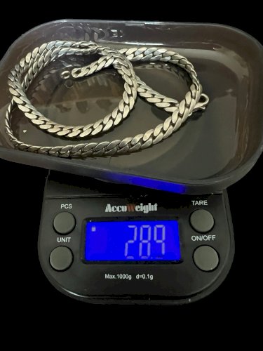 Chaîne Collier Tour De Cou vintage argent massif 925 unisexe Poinçonné Design