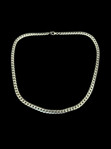 Chaîne Collier Tour De Cou vintage argent massif 925 unisexe Poinçonné Design