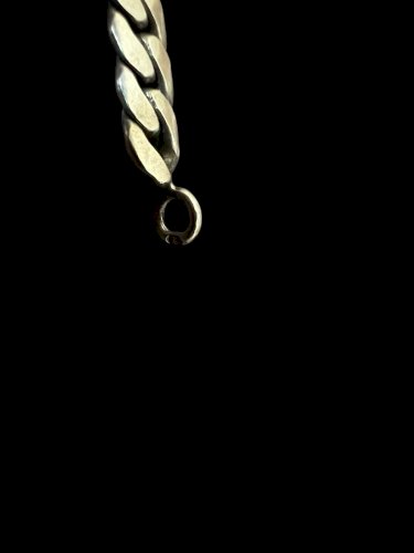 Chaîne Collier Tour De Cou vintage argent massif 925 unisexe Poinçonné Design