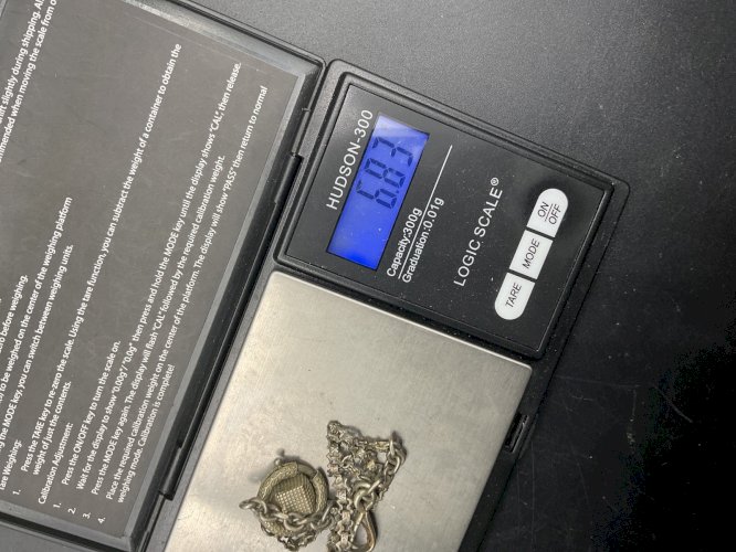 Chaine de Montre CHATELAINE en Argent avec breloque XIXème.