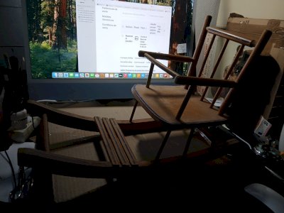 Doll rocking chair - H 33 cm