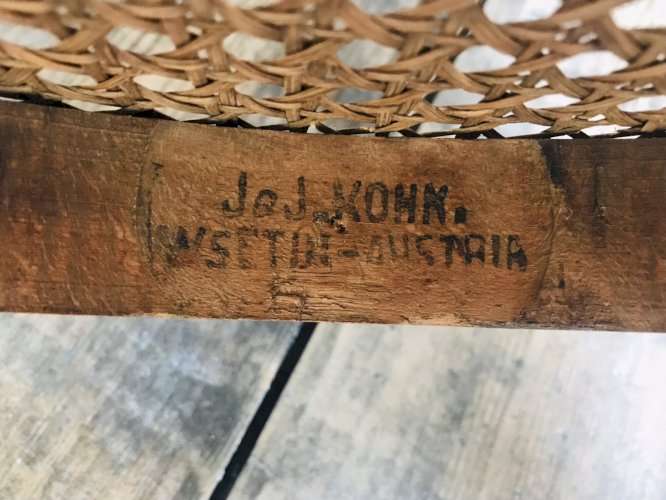 Chaise Ancienne Jacob Et Josef Kohn Numero 41 Wsetin Austria Cannee Bistrot